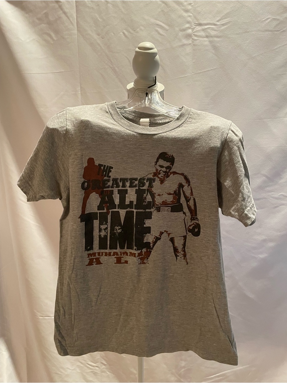 Tultex Gray Muhammad Ali 'Greatest Of All Time' Graphic Tee